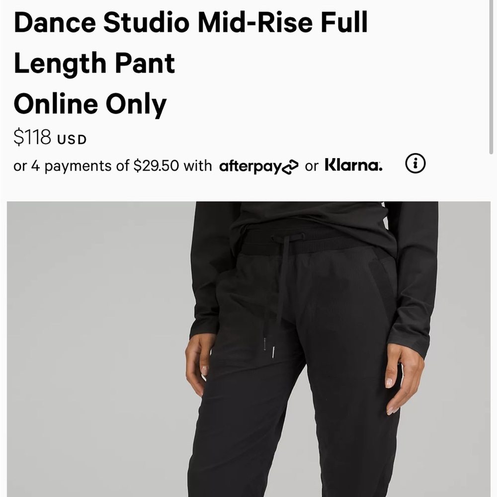 Lululemon Dance Studio Pant